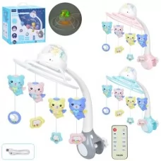 Карусель на кроватку BabyToys с музыкой и USB зарядкой