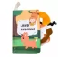 Книжка  QBX181A 14-8-1,5см, підвіска, тварини, шарудить, слова англ., у пакеті