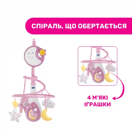 Мобиль на кроватку "Next2Dreams" арт. 07627.10 цвет Розовый