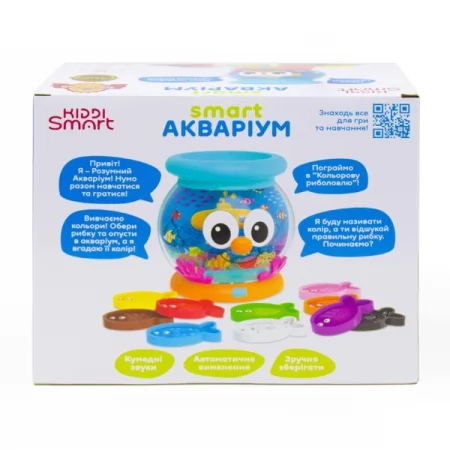 Интерактивная обучающая игрушка Kiddi Smart Умный аквариум украинский и английский языки 