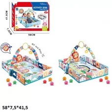 Коврик-манеж BabyToys 918-637 с шариками и погремушкой