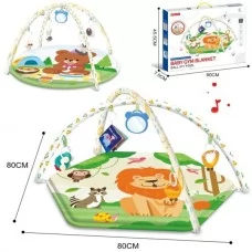 Коврик для младенца BabyToys 1128-2A-3A с дугой и подвесками