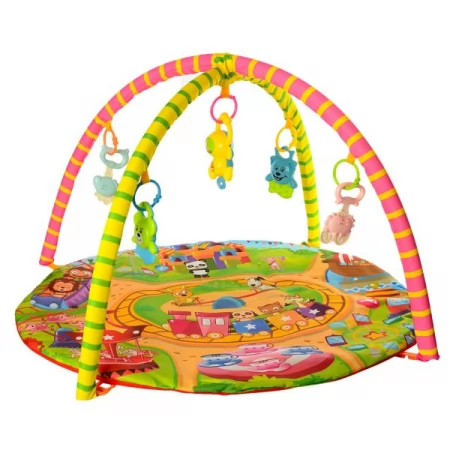 Коврик развивающий BabyToys 604 с погремушками и дугами Коврик развивающий BabyToys 604 с погремушками и дугами