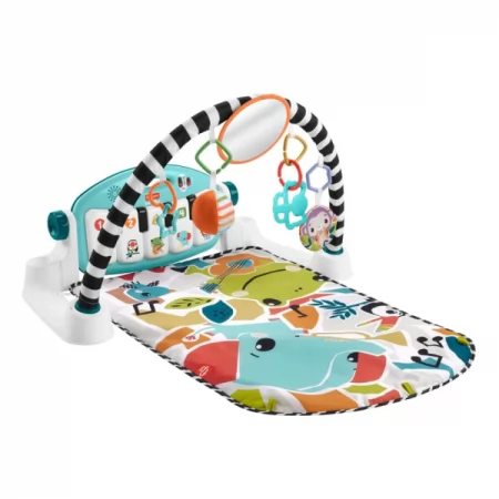 Коврик-игровой центр голубой "Нажми и играй" с технологией Smart Stages (англ.) Fisher-Price , Размер упаковки 8 x 52 x 45 см