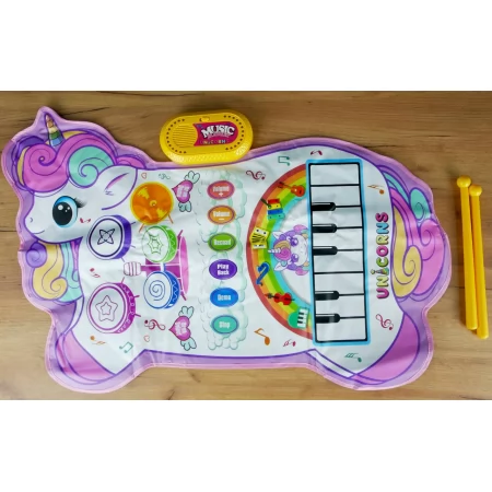 Музичний килимок BabyToys YYD-01 піаніно барабани 2в1 Музичний килимок BabyToys YYD-01 піаніно барабани 2в1
