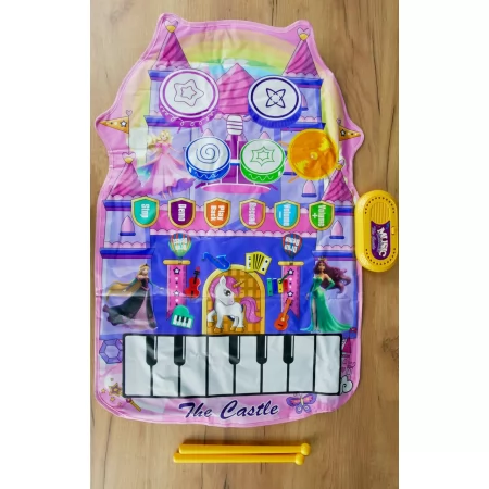 Музичний килимок BabyToys YYD-03 2 в 1 з піаніно та барабаном Музичний килимок BabyToys YYD-03 2 в 1 з піаніно та барабаном