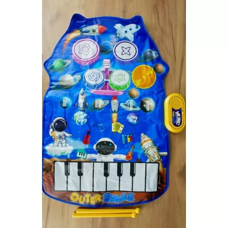 Музичний килимок BabyToys YYD-05 2 в 1 з піаніно та барабанами Музичний килимок BabyToys YYD-05 2 в 1 з піаніно та барабанами