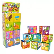 Мягкие кубики 4FUN Game Club 10950 Еда 6 штук водонепроницаемые