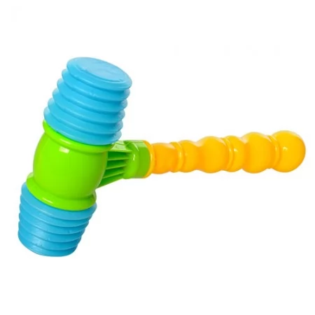 Детский молоточек BabyToys 593-3 пластиковый со звуком Детский молоточек BabyToys 593-3 пластиковый со звуком