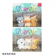 Пищалка детская BabyToys 319-2/3 песики с пищащим звуком 3 шт