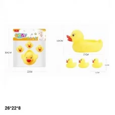 Игрушка-пищалка BabyToys 508-303 качечка 4 шт разные цвета