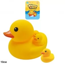 Пищащая игрушка утенок BabyToys DK0024, 4 штуки, 13 см