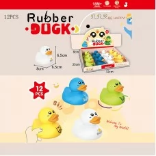 Игрушка пищалка BabyToys качечка HS6665 с пластмассовыми колесами