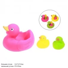 Пищащая игрушка BabyToys K8112 уточка набор 3 шт