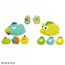 Пищалки BabyToys SDH-10056 разноцветные 4 штуки в сетке