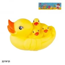 Игрушка пищащая BabyToys каченята резиновые набор 4 шт