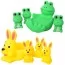 Резиновые животные с пищалкой 522-3-4 BabyToys, 4 шт