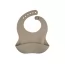 Слюнявчик силиконовый с карманом DOTS - бежевый Canpol Babies 51/029_bei