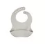 Слюнявчик силиконовый с карманом DOTS - серый Canpol Babies 51/029_grey