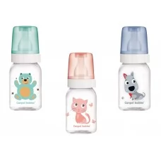 Бутылка 120 мл с рисунком BPA FREE Коллекция Веселые зверьки Canpol Babies 11/851
