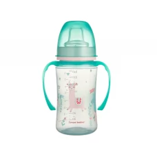 Кружка тренувальна EasyStart 240 мл -Sweet fun зелена Canpol Babies 35/208_gre