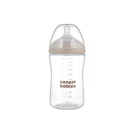 Бутылочка антиколиковая Natural Shape с соской Dual-zone 260 мл, Canpol babies 35/401