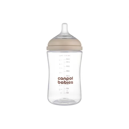 Бутылочка антиколиковая Natural Shape с соской Dual-zone 260 мл, Canpol babies 35/401