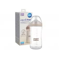 Бутылочка антиколиковая Natural Shape с соской Dual-zone 330 мл, Canpol babies 35/402