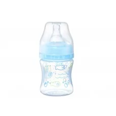 Пляшка антиколікова з широким отвором блакитна 120 мл BabyOno 402/03