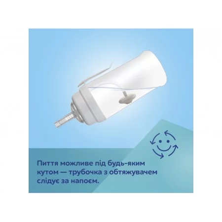 Бидончик непроливайка с трубочкой и утяжелителем BabiesBoo - панда, Canpol babies 56/510_whi