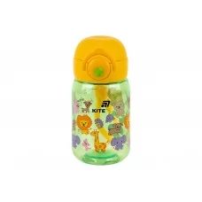 Бутылка для воды детская Zoo Kite K25-1235-3, 360 мл, зеленая, с сеточкой-фильтром, Kite
