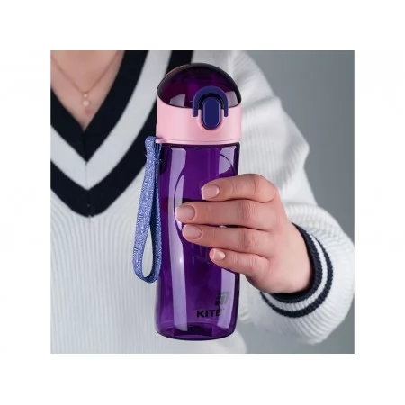 Пляшечка для води 530 мл, фіолетова, Kite K25-400-4