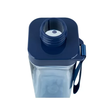 Пляшечка для води квадратна блакитна 550 мл, Kite K24-1209-1