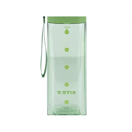 Пляшечка для води квадратна зелена 550 мл, Kite K24-1209-2
