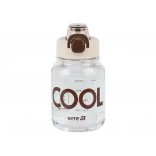 Бутылочка для воды, 700 мл, бело-коричневая с надписью cool K25-1217-1