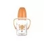 Стандартна пляшечка з ручками 120 мл CUTE ANIMALS - помаранчева Canpol Babies 11/823_ora