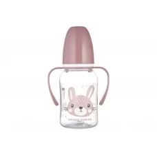 Стандартная бутылочка с ручками 120 мл CUTE ANIMALS – розовая Canpol Babies 11/823_pin