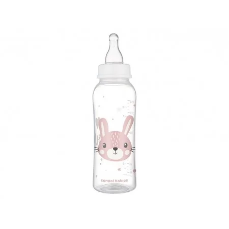 Стандартна пляшечка 250 мл CUTE ANIMALS - рожева Canpol Babies 11/841_pin