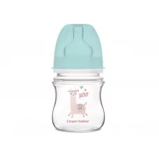 Пляшка з широким отвором антиколікова Easystart - Toys 120 мл зелений коник Canpol Babies 35/220_gr