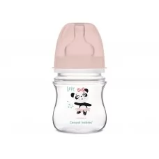 Пляшка з широким отвором антиколікова Easystart - Toys 120 мл рожева лялька Canpol Babies 35/220_pi