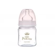 Пляшка антиколікова з широким отвором 120 мл PP Easystart Royal baby рожева Canpol Babies 35/233_pi