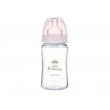 Бутылка антиколиковая с широким отверстием 240 мл PP Easystart Royal baby розовая Canpol Babies 35/ 35-234-pin