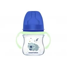Пляшка антиколікова з широким отвором 120 мл Easystart Sleepy Koala - блакитна Canpol Babies 35/236
