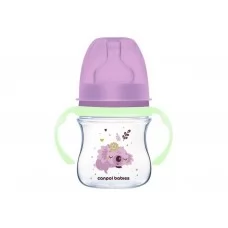 Пляшка антиколікова з широким отвором 120 мл Easystart Sleepy Koala - рожева Canpol Babies 35/236_p