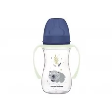 Бутылка антиколиковая с широким отверстием 240 мл Easystart Sleepy Koala – голубая Canpol Babies 35 35-237_blu