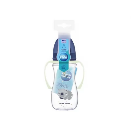 Пляшка антиколікова з широким отвором 300 мл Easystart Sleepy Koala - блакитна Canpol Babies 35/238 Пляшка антиколікова з широким отвором 300 мл Easystart Sleepy Koala - блакитна Canpol Babies 35/238