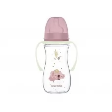 Бутылка антиколиковая с широким отверстием 300 мл Easystart Sleepy Koala - розовая Canpol Babies 35 35-238_pin