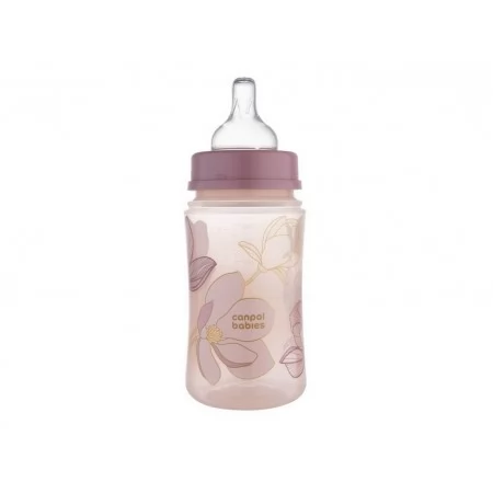 Бутылка антиколиковая с широким отверстием 240 мл Easystart GOLD - розовая Canpol Babies 35/240_pin Бутылка антиколиковая с широким отверстием 240 мл Easystart GOLD - розовая Canpol Babies 35/240_pin
