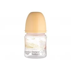 Пляшка антиколікова з широким отвором 120 мл Easystart MOUNTAINS - бежева Canpol Babies 35/242_bei