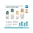 Пляшка антиколікова з широким отвором 120 мл Easystart MOUNTAINS - бежева Canpol Babies 35/242_bei